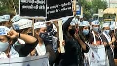 Surat માં જનહિતના કાર્યોને રોકવા કેન્દ્ર સરકાર ષડયંત્ર કરતી હોવાના આરોપ સાથે AAPનો વિરોધ