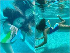 PICS: Hina Khan Channels Her Inner Mermaid As She Frolics In Water In Maldives