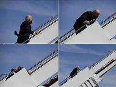 ਜਹਾਜ਼ ਚੜ੍ਹਨ ਲੱਗੇ ਤਿੰਨ ਵਾਰ ਡਿੱਗੇ ਅਮਰੀਕੀ ਰਾਸ਼ਟਰਪਤੀ ਬਾਇਡੇਨ, ਵੀਡੀਓ ਹੋਈ ਵਾਇਰਲ 