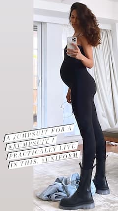 PICS: Third Time Pregnant Lisa Haydon Flaunts Baby Bump In 'Bumpsuit', Fans Go Gaga Over Her Look