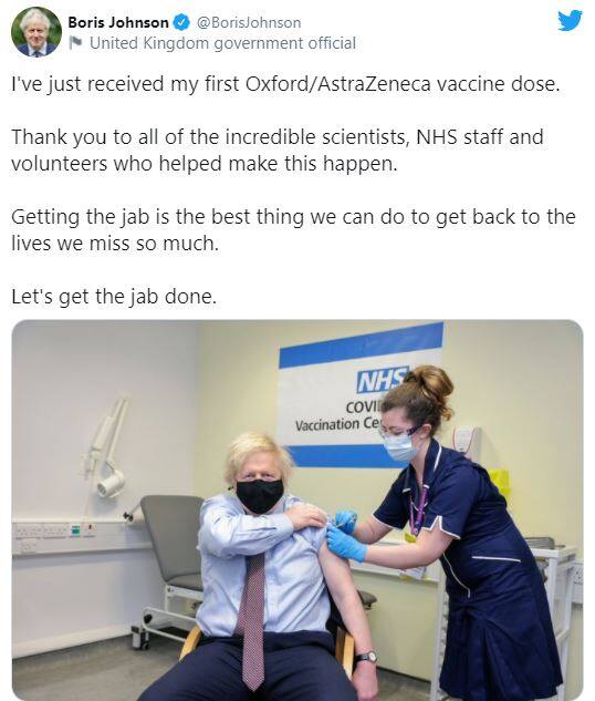 Breaking : ਬੌਰਿਸ ਜੌਨਸਨ ਨੇ ਕੋਰੋਨਾ ਦਾ ਟੀਕਾ ਲਵਾਉਣ ਤੋਂ ਬਾਅਦ ਕੀ ਕੀਤੀ ਅਪੀਲ ?