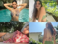 Photos: अर्जुन रामपालची गर्लफ्रेंड गॅब्रिएला डेमेट्रिएड्सच्या स्विमिंग पूलमधील हॉट पोज व्हायरल