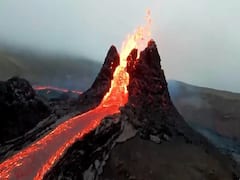 800 वर्षांपासूनच्या मृत ज्वालामुखीचा उद्रेक; 32 किलोमीटरवरुन दिसतोय धगधगता लाव्हा