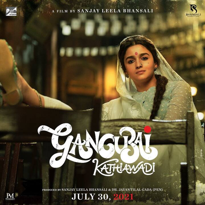 'Gangubai Kathiawadi': Sanjay Leela Bhansali's upcoming movie starring Alia Bhatt in the lead role will tell the story of the madame of Kamathipura, Gangubai Kothewali. The movie is based on a true story, on the book 'Mafia Queens of Mumbai' and is set to hit the screens on July 30, 2021. (Image courtesy - @aliaabhatt/Instagram)