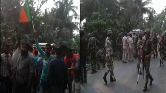 West Bengal Election 2021: TMC-BJP-র সংঘর্ষ, রণক্ষেত্র ভগবানপুর