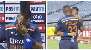 Ind vs Eng 2021: ਕਰੂਨਾਲ ਪਾਂਡਿਆ ਨੇ ਡੈਬਿਊ 'ਚ ਜੜਿਆ ਅਰਧ-ਸੈਂਕੜਾ, ਛੋਟੇ ਭਰਾ ਨੇ ਦਿੱਤੀ ਕੈਪ ਤਾਂ ਵਿੱਚ ਮੈਦਾਨ ਭਾਵੁਕ ਹੋ ਗਏ ਪਾਂਡਿਆ