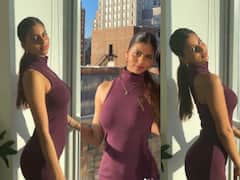 IN PICS: SRK’s Daughter Suhana Khan Channels Her Inner Diva In Purple Body-Hugging Dress While Chilling With Her Friend In NYC!