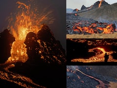 भयावह! आइसलॅंडमध्ये 800 वर्षांनंतर ज्वालामुखीचा उद्रेक, 32 किमी दूर अंतरावरूनही दिसतायत ज्वाळा