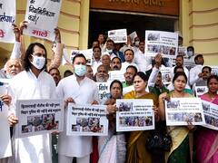 IN PICS | Ruckus Ensues In Bihar Assembly As Opposition Faces Police Force During Protest Against Nitish Govt's New Bill