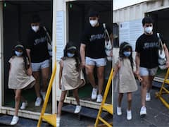 PHOTOS: Akshay Kumar's Son Aarav Plays A Protective Brother Holding Little Sister Nitara's Hand On A Day Out With Mom Twinkle Khanna!