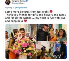 ਕੰਗਨਾ ਰਣੌਤ ਨੇ ਕੀਤੀ ਪਾਰਟੀ, ਸੈਲੀਬ੍ਰੇਸ਼ਨ ਦੀਆਂ ਤਸਵੀਰਾਂ ਆਈਆਂ ਸਾਹਮਣੇ 