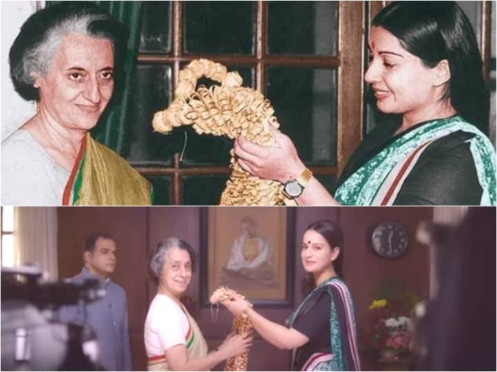 Kangana Ranaut Thalaivi Trailer: Old pic of Jayalalithaa Indira Gandhi Goes Viral Spot The Difference! This OLD PIC Of Jayalalithaa With Indira Gandhi Goes VIRAL As Kangana Recreates The Scene In Thalaivi Trailer!