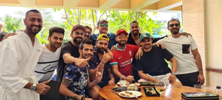 Rishabh Pant He Shares An Image Of A Team Party, Fans Roast Pant For Changing Loyalties ‘Team That Enjoys Together, Wins Together!’: Rishabh Pant Shares An Image Of Team Party, Fans Roast Him For Changing Loyalties