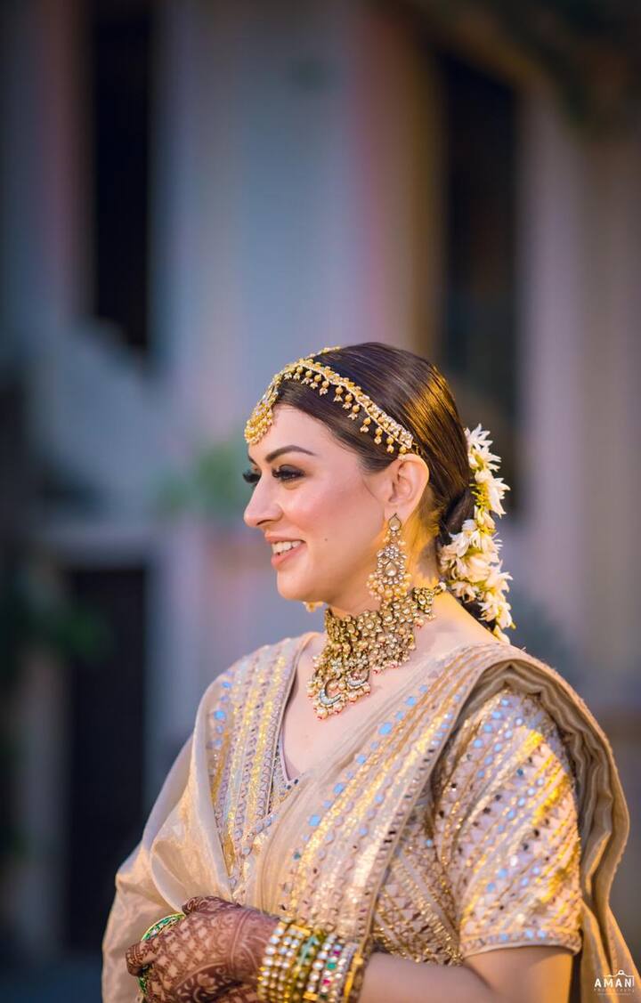 Hansika Motwani at her brothers wedding