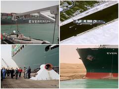 IN PICS | Gigantic Ship Stuck In Egypt's Suez Canal Imperils Global Trade, Oil Supply