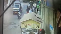 Surat: બાઇક ચાલકે માસ્ક ન પહેરતા પોલીસે લાફો ઝીંક્યો, જુઓ CCTV