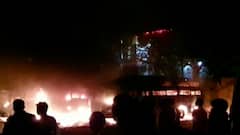MP: Massive Fire Breaks Out At A Bus Stand In Damoh, 7 Buses Burnt