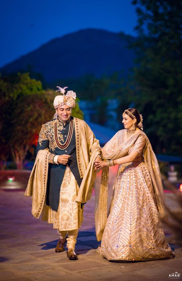 Hansika Motwani at her brothers wedding