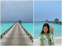 હનિમૂન માટે માલદિવ પહોંચી દિયા મિર્ઝા, એક્ટ્રેસની ગ્લેમરસ તસવીરો આવી સામે, જુઓ બોલ્ડ અંદાજ