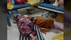 Coronavirus | ....इथं जमिनीवरच सुरु आहेत रुग्णांचे उपचार