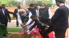 Bangladesh: PM Modi plants sapling at Martyrs' Memorial in Dhaka