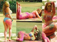 Let's Play Holi 2021 : બિકીનીમાં આ હિરોઇને રમી હતી હોળી, જુઓ રંગોમાં ન્હાતી બોલ્ડ રંગીન તસવીરો