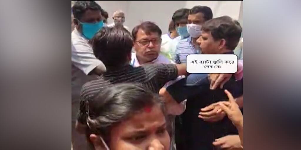 WB Election 2021: political clash during the voting phase in purulia constituency WB Election 2021 প্রকাশ্যে বিজেপি কর্মীকে গুলি মারার হুমকি তৃণমূল প্রার্থীর, রিপোর্ট চাইল কমিশন