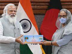 PM Modi Hands Over 1.2 Mn Covid-19 Vaccine Doses, 109 Ambulances To Bangladesh During Dhaka Visit