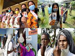 IN PICS | Voters In West Bengal & Assam Queue Up To Exercise Their Franchise Amid Tense Political Atmosphere