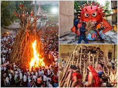 IN PICS | People Across India Perform 'Holika Dahan' Amid COVID-19 Restrictions