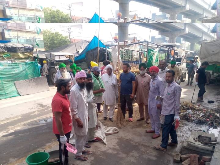 ਦਿੱਲੀ ਦੇ ਵੱਖ-ਵੱਖ ਬਾਰਡਰਾਂ 'ਤੇ ਕਿਸਾਨ ਅੰਦੋਲਨ ਜਾਰੀ ਹੈ।