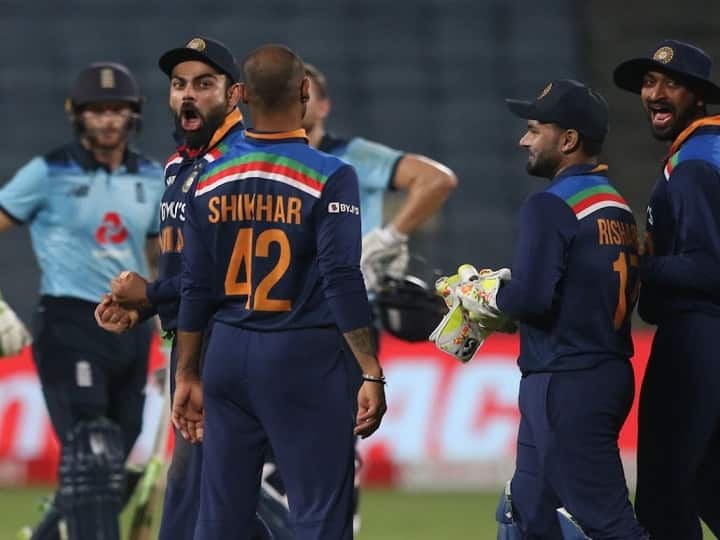 India vs England 3rd ODI Highlights India won match against England by 7 runs in Pune Maharashtra Ind vs Eng 2021 | सॅम करनची झुंज अपयशी; 7 धावांनी सामना जिंकत मालिका भारताच्या खिशात