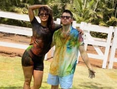 ਹੋਲੀ ਦੇ ਰੰਗਾਂ 'ਚ ਰੰਗੀ ਪ੍ਰਿਯੰਕਾ ਤੇ ਨਿੱਕ ਦੀ ਜੋੜੀ