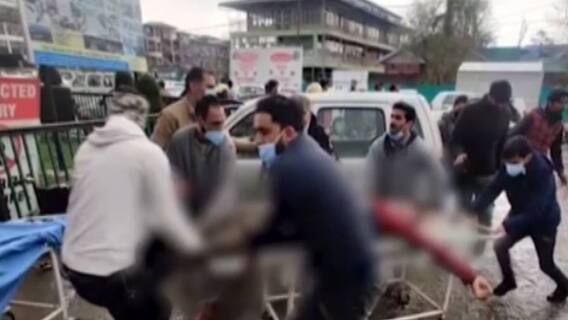 જમ્મુ-કાશ્મીરના સોપોરમાં આતંકી હુમલામાં SPO શહીદ -એક નાગરિકનું મોત,જુઓ વીડિયો