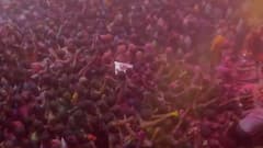 Mathura: Massive crowd seen in 'Barsana Holi', people flout Covid rules
