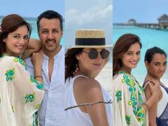 PHOTO | मालदीवच्या समुद्रकिनारी कुटुंबासमवेत Dia Mirzaचे खास क्षण