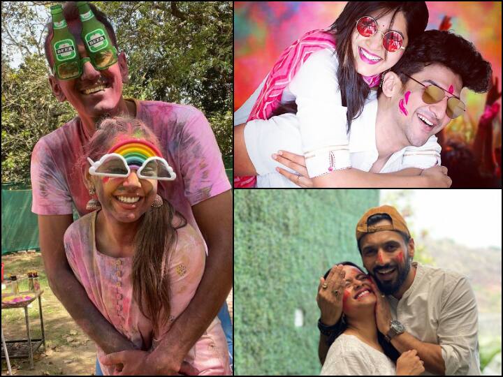 Popular TV stars, who tied the knot after the first quarter of 2020, celebrated their first Holi with their respective partners on March 29. Scroll down to see the photos from their Holi celebrations.