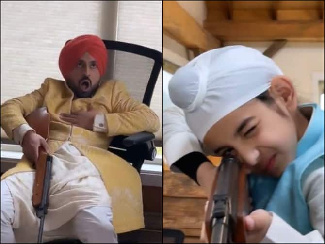 Diljit Dosanjh Shares Funny Video With Son, Says 'Don't Try This At Home',  Fatima Sana Shaikh Drops Comment