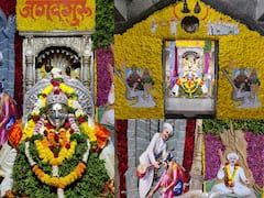 In Pics | तुकाराम बीजनिमित्त आळंदीत साकारण्यात आली देहूनगरी