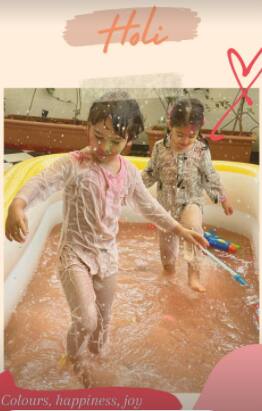 Amid the rising cases of Covid-19, the entire nation had a low-ket celebration of Holi with Bollywood celebs too, opting for a home celebration, here's the pics of popular Bollywood star-kids from their Holi celebration. [pic credit: Instagram/Kareena Kapoor Khan]