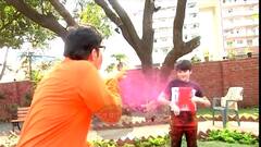Wagle Ki Duniya: Little Wagle celebrates Holi with social distancing