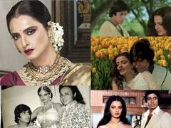 In Pics | Amitabh Bachchan यांच्यावर किती प्रेम करतेस? 'हे' होतं Rekha यांचं उत्तर