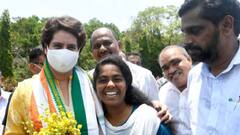 Kerala Elections: Priyanka Gandhi campaigns in support of Aritha Babu