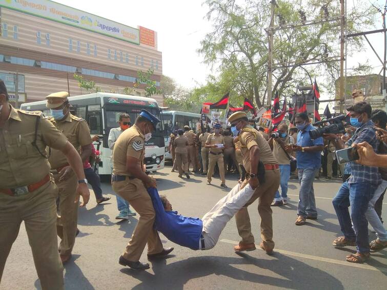 Black flag for Modi மோடிக்கு கருப்பு கொடி: கோவையில் 60 பேர் கைது