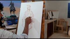 In Pics | सिंधुदुर्गातील युवा चित्रकाराने स्वत:च्या रक्ताने रेखाटलं शिवरायांचं चित्र