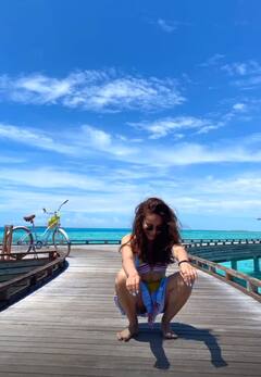 IN PICS: Naagin Actress Surbhi Jyoti Soaks Up The Maldivian Sun In Style; Mirzapur’s Guddu Bhaiya Reacts!