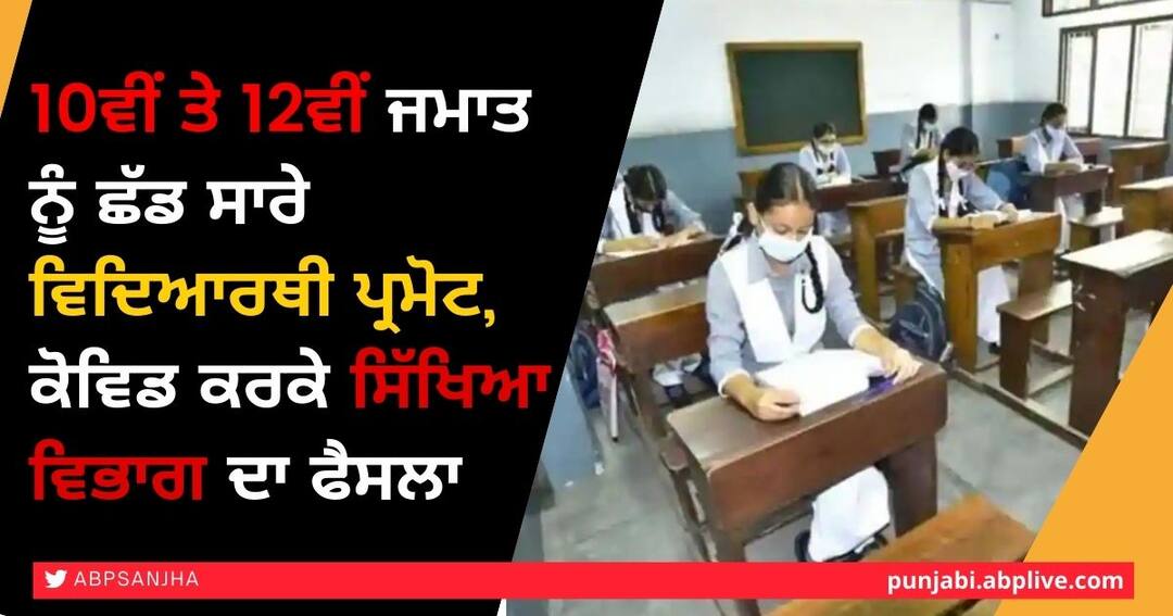 10ਵੀਂ ਤੇ 12ਵੀਂ ਜਮਾਤ ਨੂੰ ਛੱਡ ਸਾਰੇ ਵਿਦਿਆਰਥੀ ਪ੍ਰਮੋਟ, ਕੋਵਿਡ ਕਰਕੇ ਸਿੱਖਿਆ ਵਿਭਾਗ ਦਾ ਫੈਸਲਾ students from govt schools of class I to IX and XI Promote in next Classes in Himachal 10ਵੀਂ ਤੇ 12ਵੀਂ ਜਮਾਤ ਨੂੰ ਛੱਡ ਸਾਰੇ ਵਿਦਿਆਰਥੀ ਪ੍ਰਮੋਟ, ਕੋਵਿਡ ਕਰਕੇ ਸਿੱਖਿਆ ਵਿਭਾਗ ਦਾ ਫੈਸਲਾ