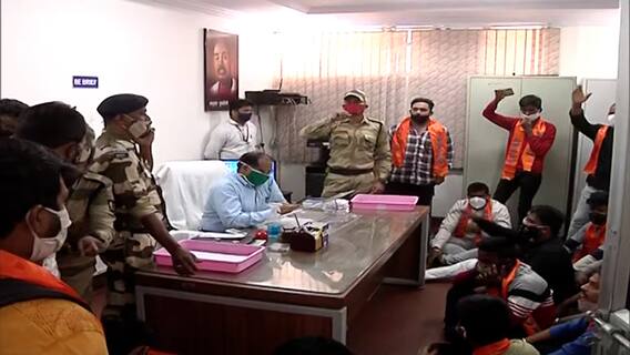 Nagpur University | नागपूर विद्यापीठाअंतर्गत घेतल्या जाणाऱ्या परीक्षेतील घोळाविरोधात अभाविपचं आंदोलन