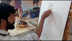 In Pics | सिंधुदुर्गातील युवा चित्रकाराने स्वत:च्या रक्ताने रेखाटलं शिवरायांचं चित्र