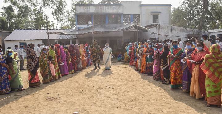 Assam and West Bengal is under the second phase of polling today. 30 constituencies in Bengal and 39 in Assam are voting today. Polling will go on till 6 pm. Long queues were witnessed outside polling booths in Bengal in the second phase of voting in Bengal Assembly elections. (Photo: PTI)